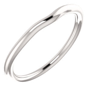 Continuum Sterling Silver Band for 7x7mm Heart Ring