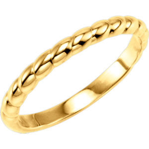 14K Yellow Stackable Ring