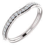 14K White 1/4 CTW Diamond Band