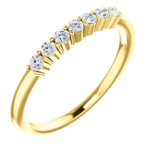 14K Yellow 1-5 CTW Diamond Anniversary Band