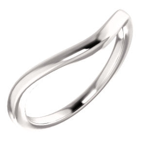 14K White Band for 8.8mm Round Ring