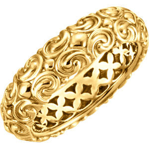 14K Yellow Sculptural-Inspired Ring