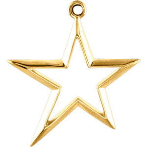 Metal Fashion Star Pendant Dangle