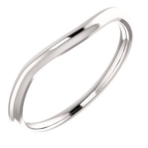 Continuum Sterling Silver Band for 8mm Cushion Ring