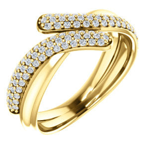 14K White 1/2 CTW Diamond Ring