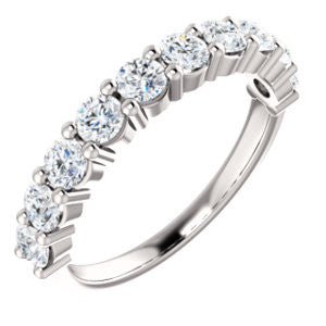 Platinum 1 CTW Diamond Anniversary Band