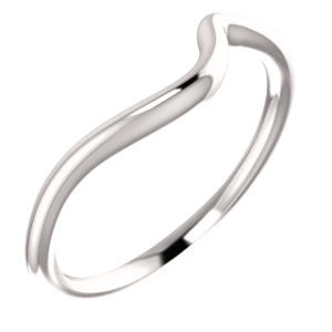 14K White Band for 5.2mm Round Ring