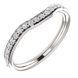 14K White 1/4 CTW Diamond Band