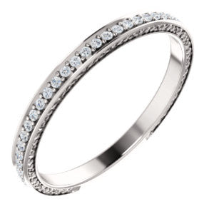 14K White 1-5 CTW Diamond Anniversary Band