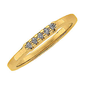 14K Yellow 1-10 CTW Diamond Anniversary Band