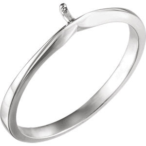 14K White Band