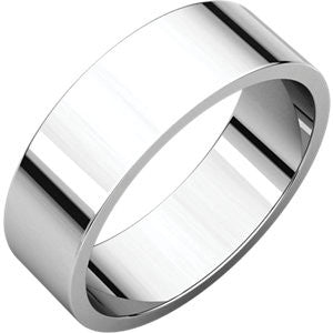 Sterling Silver 6mm Flat Band