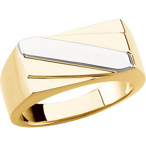 14K Yellow Men's Ring