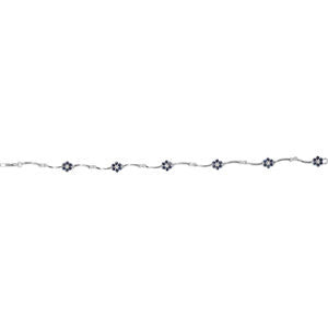 Line Blue Sapphire & Diamond Bracelet