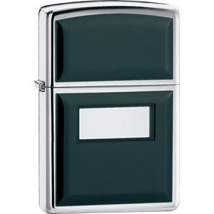 Zippo® Black Ultralite® & High Polish Chrome Lighter