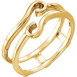 14K Yellow Ring Guard