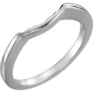 14K White 5.2mm Band