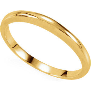 14K Yellow #1 Band Un-Notched