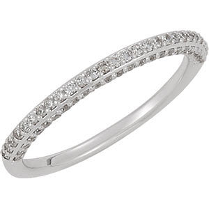 14K White 1-5 CTW Diamond Band