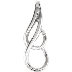 14K White Metal Fashion Pendant