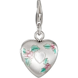 Sterling Silver Heart Locket Charm