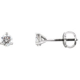 14K White 1/2 CTW Diamond Earrings