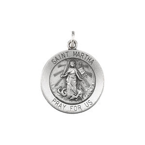 Sterling Silver 18.5 St. Martha Medal