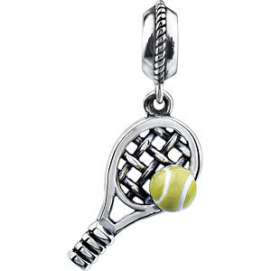 Sterling Silver 18x9.5mm Kera Tennis Charm