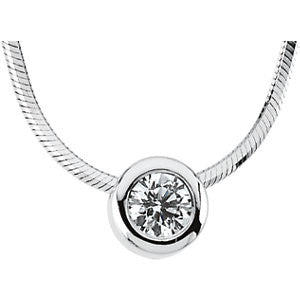 Diamond Solitaire Necklace