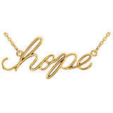 14K Yellow "Hope" 16.45" Necklace