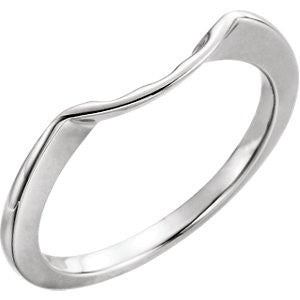 14K White 5.8mm Band