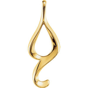 14K Yellow Freeform Pendant Mounting