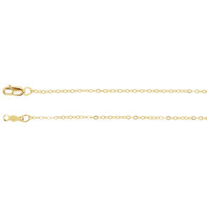 14K Yellow 1.2mm Cable 24" Chain