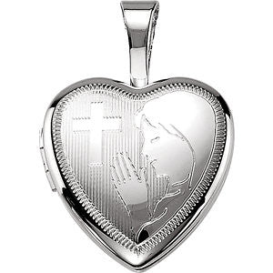 Sterling Silver Prayer Locket