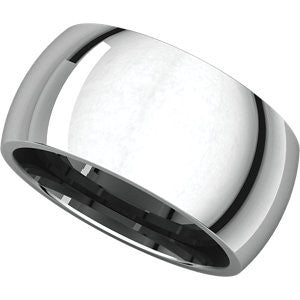 Sterling Silver 12mm Comfort Fit Band