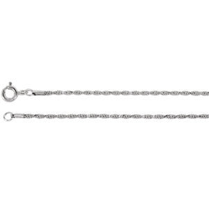 1.5mm Diamond Cut Rope Chain