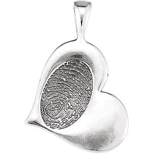 14K Yellow Heartprint Happy Mothers Day Pendant