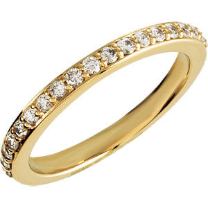 14K Yellow 3-8 CTW Diamond Band