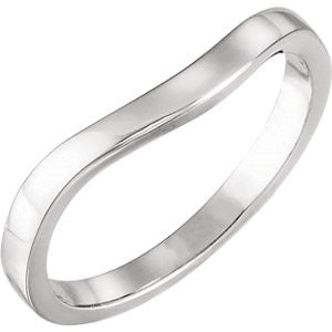 14K White Band #1