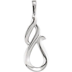 Sterling Silver Freeform Pendant