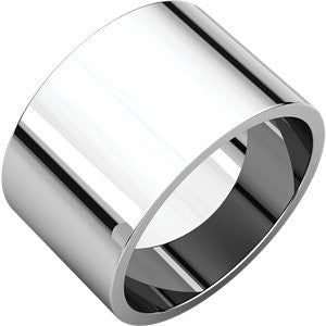 Platinum 12mm Flat Band