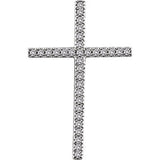 14K Yellow 1 CTW Diamond Cross Pendant