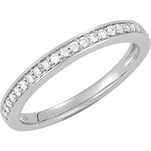 14K White 1-5 CTW Diamond Band