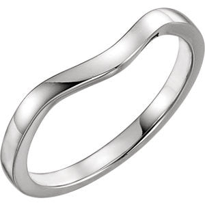 14K White 7x5mm Band