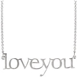 14K Yellow "Love You" Neck Trim Pendant Mounting