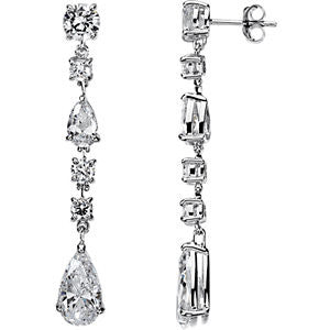 Sterling Silver Cubic Zirconia Earrings