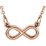 14K Yellow Tiny Posh Infinity-Inspired 16-18" Necklace