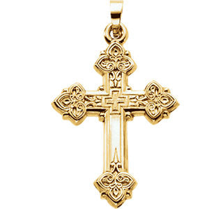 Hollow Design Cross Pendant