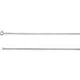 Sterling Silver 2mm Box 16" Chain with Spring Ring Clasp