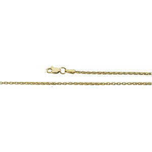 14K Yellow 1.5mm Wheat 7" Chain